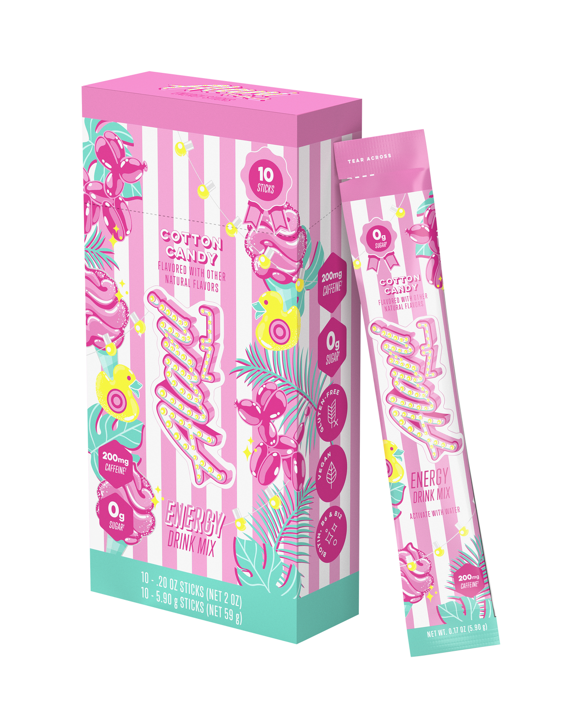 Energy Sticks - Cotton Candy / 10 Pack J8 - image 2