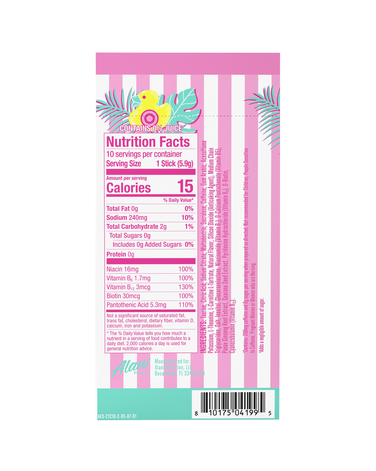 Energy Sticks - Cotton Candy / 10 Pack J8 - image 3