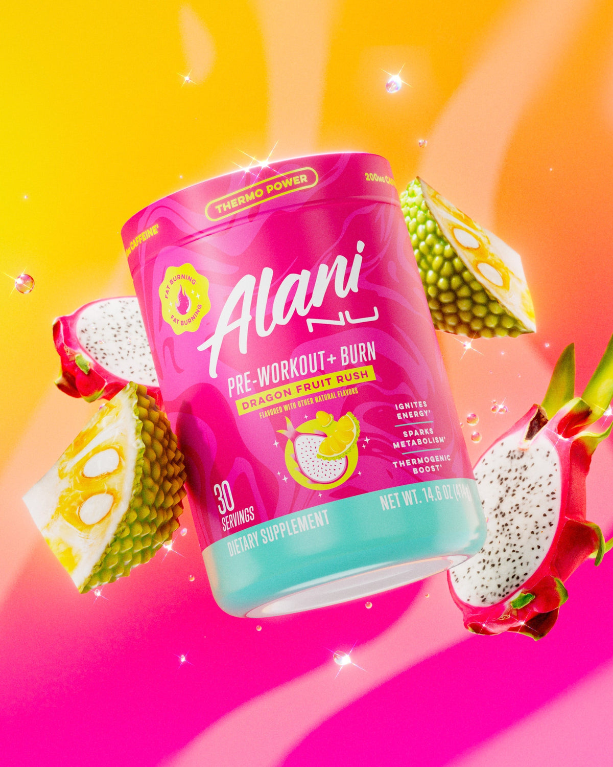 Pre-Workout+ Burn - Dragon Fruit Rush / 30 Servings Z4 - image 4