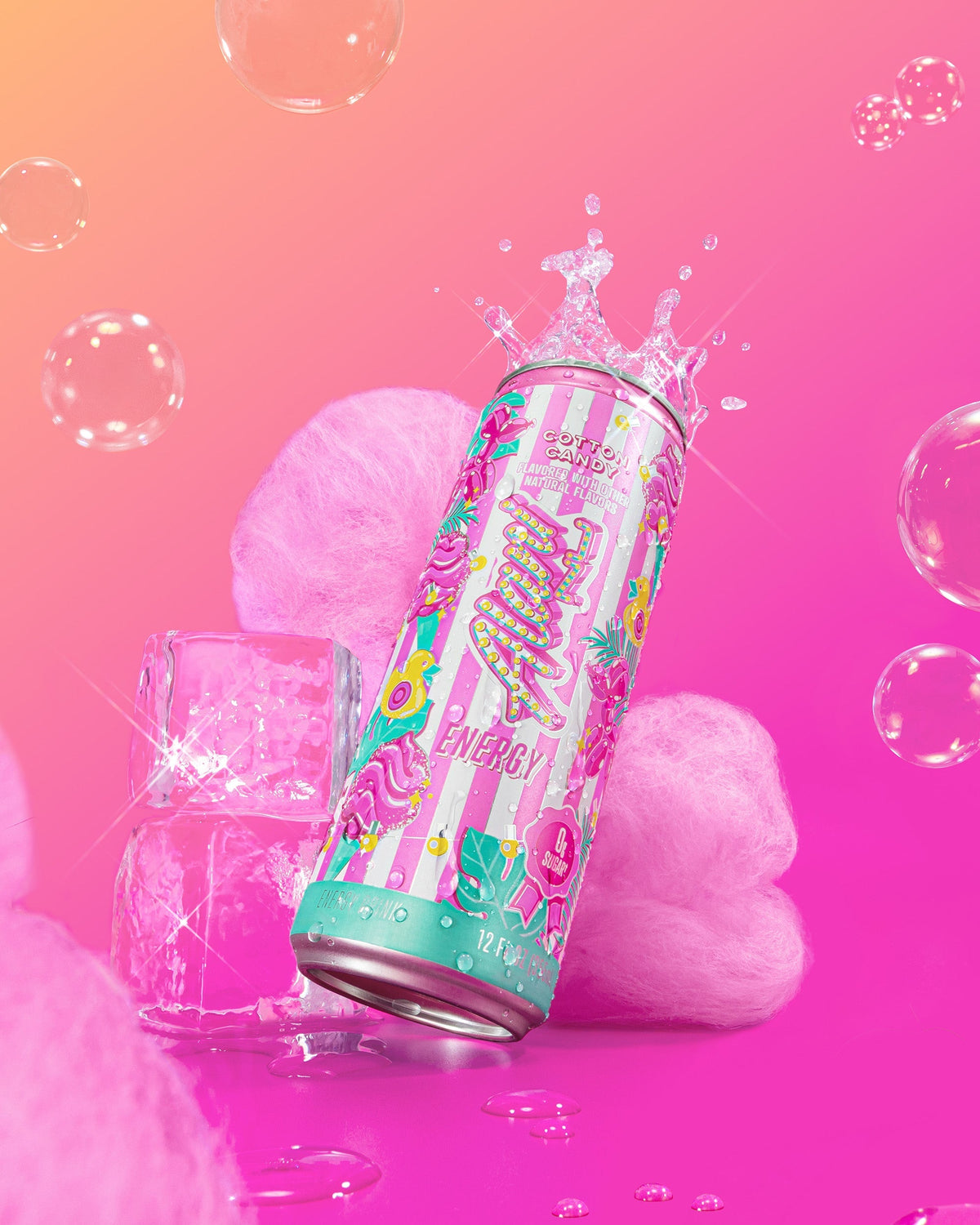 Energy Drink - Cotton Candy / 12 Pack H4 - image 4