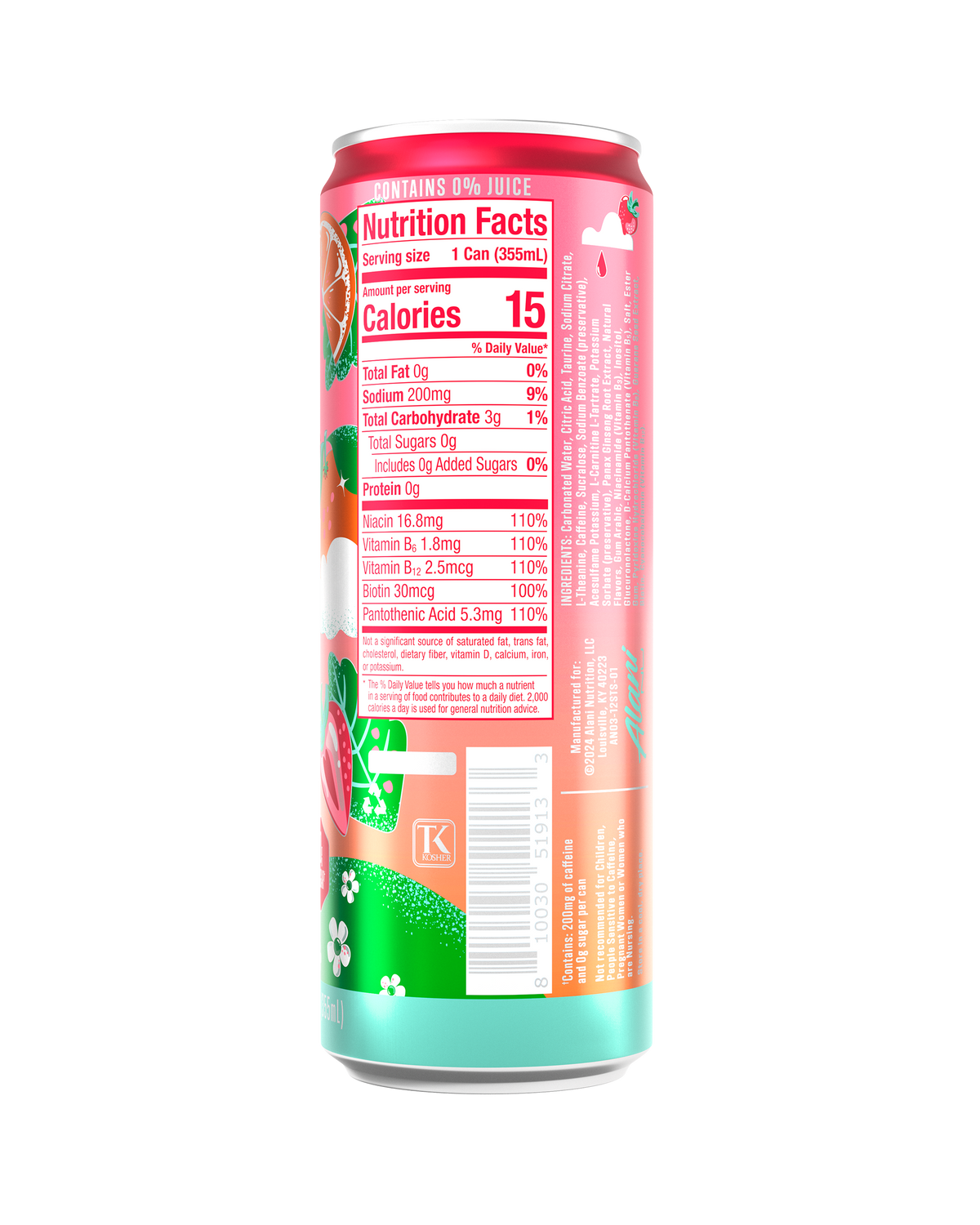 Energy Drink - Strawberry Sunrise / 12 Pack F3 - image 3