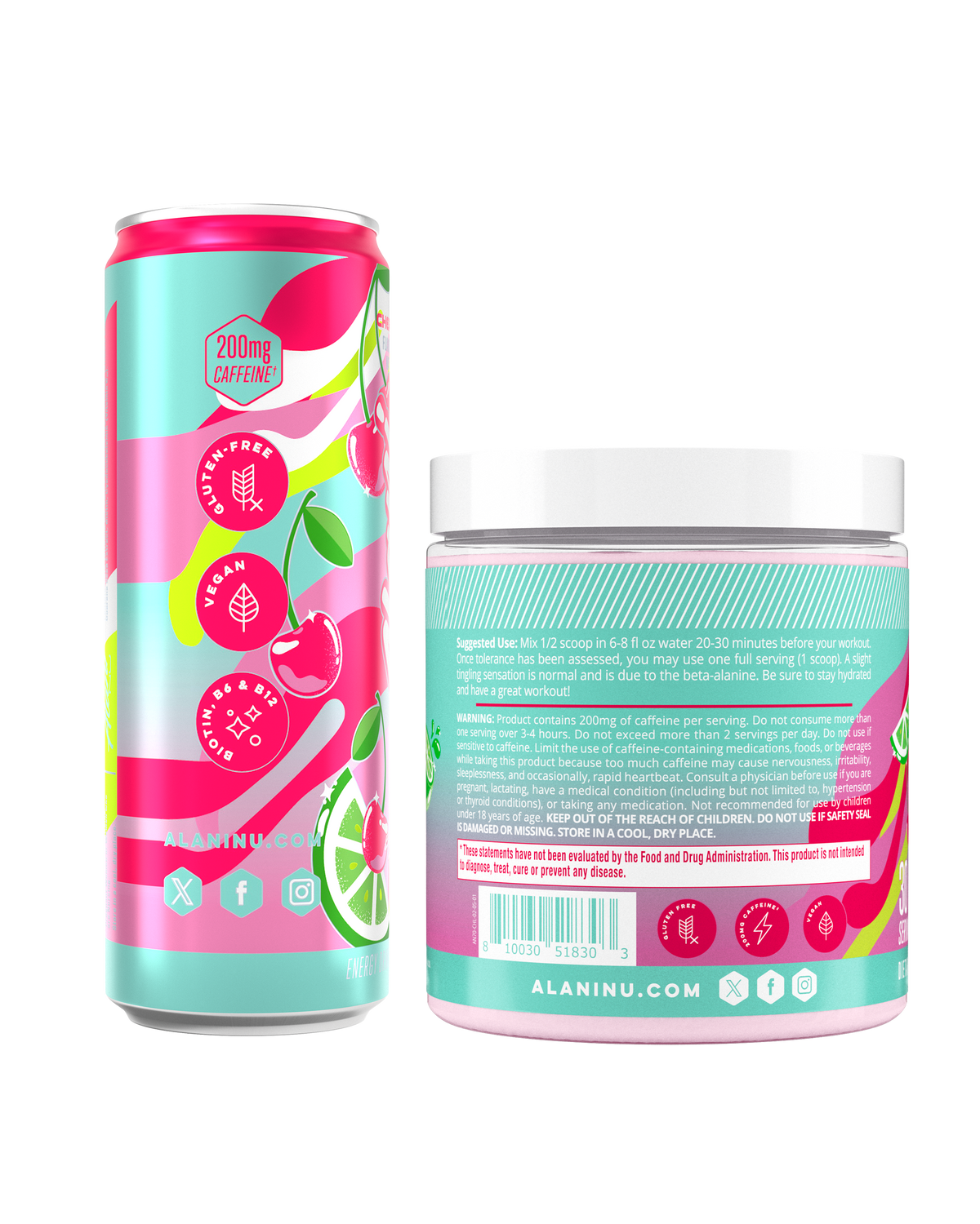 Energy Drink & Pre-Workout - Cherry Twist / 12 Pack Energy Drink & 30 Serving Pre-Workout I2 - image 2