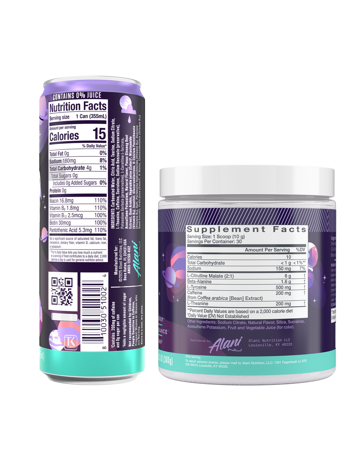 Energy Drink & Pre-Workout - Cosmic Stardust / 12 Pack Energy Drink & 30 Serving Pre-Workout F9 - image 2