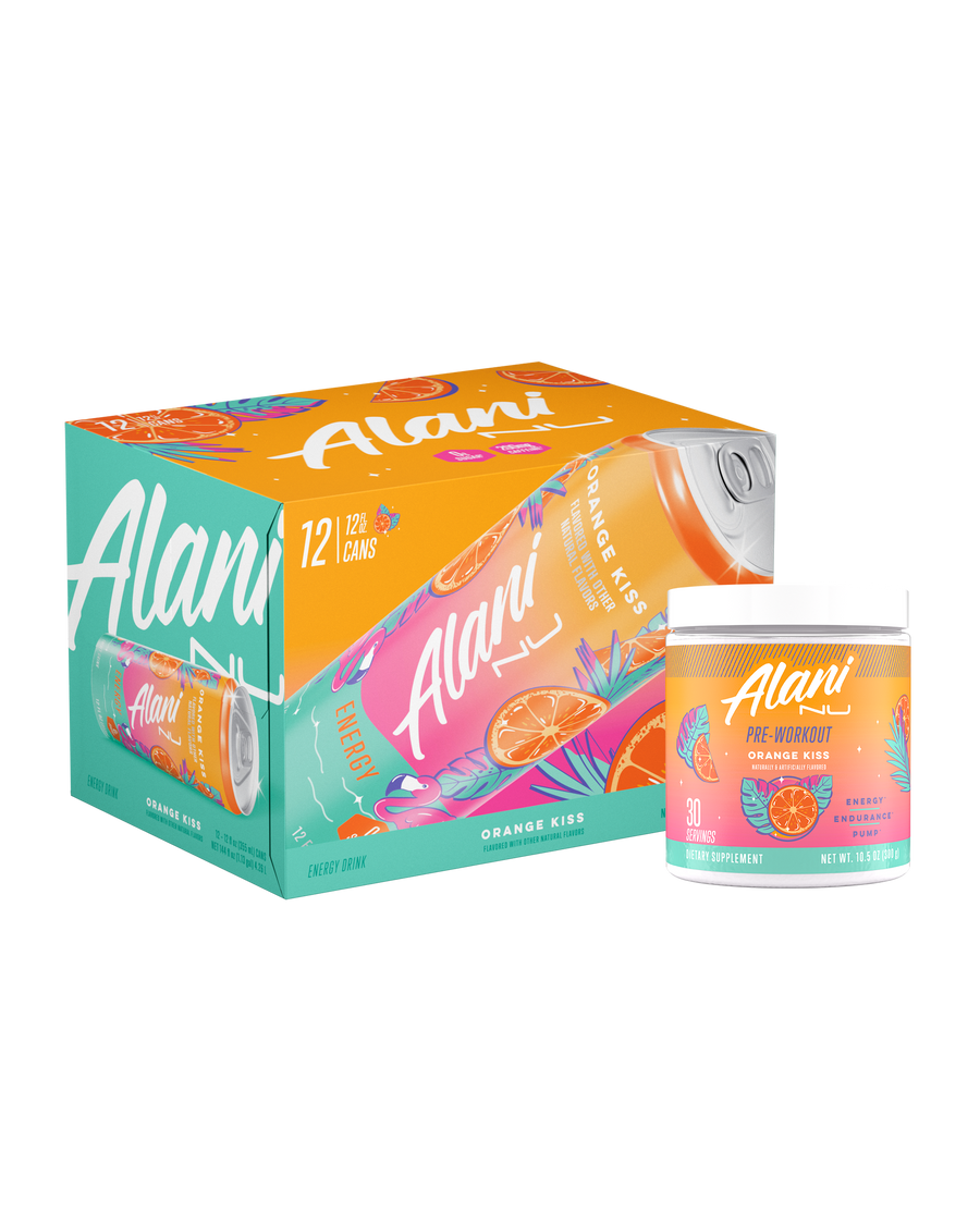 Energy Drink & Pre-Workout - Orange Kiss / 12 Pack Energy Drink & 30 Serving Pre-Workout X1 - image 1