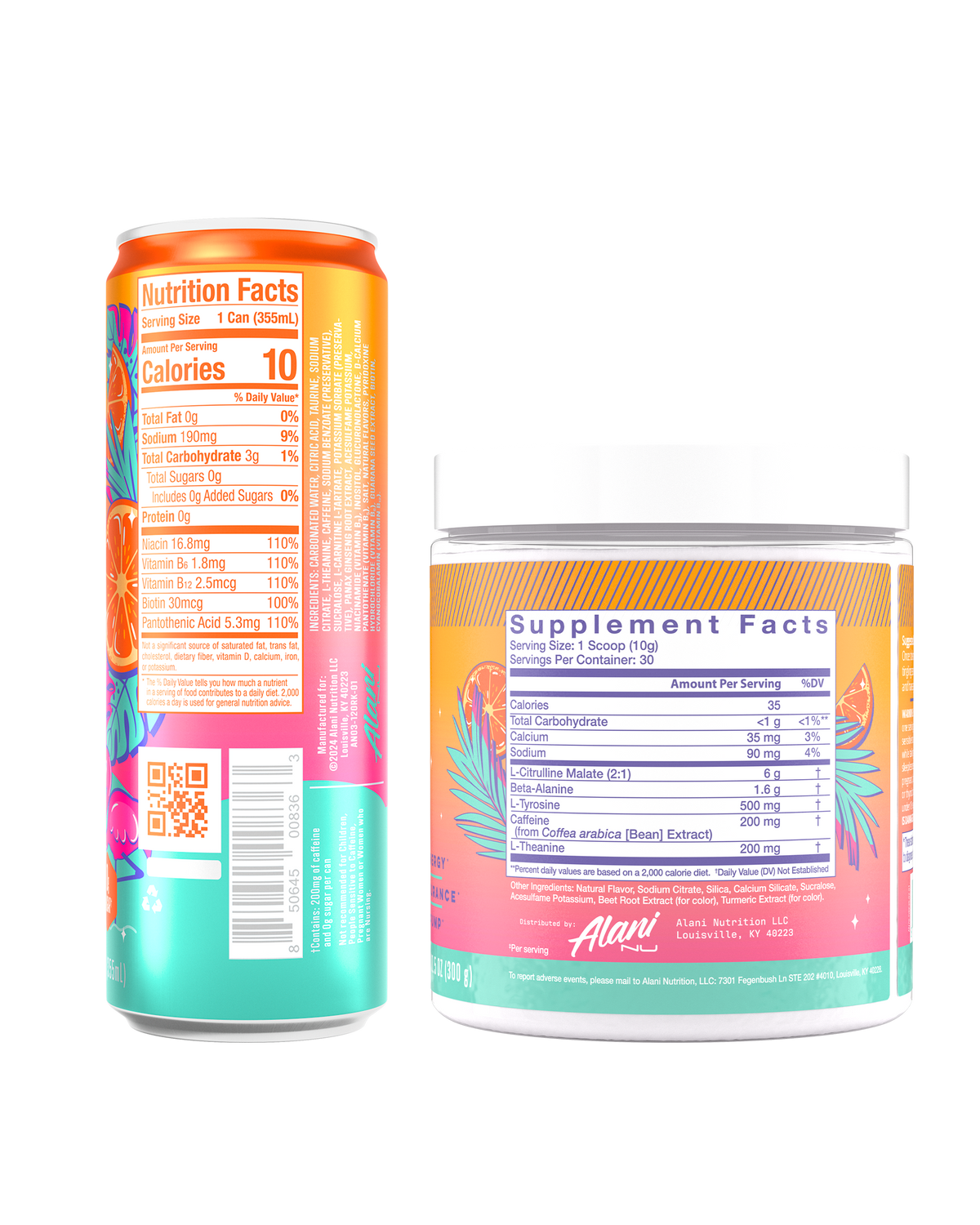 Energy Drink & Pre-Workout - Orange Kiss / 12 Pack Energy Drink & 30 Serving Pre-Workout X1 - image 3