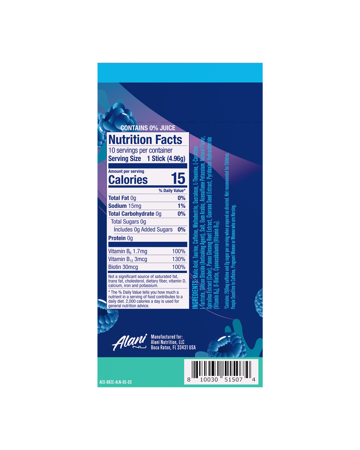 Energy Sticks - Breezeberry / 10 Pack I8 - image 3