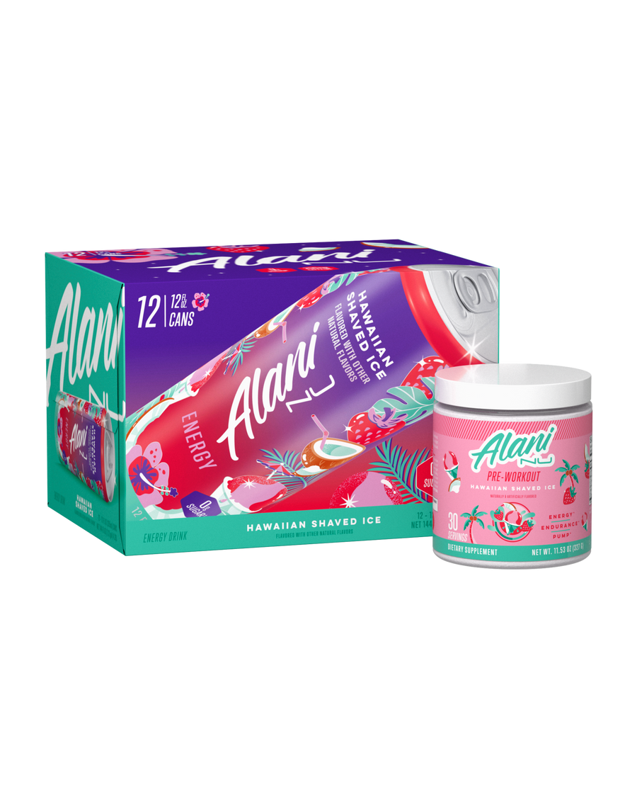 Energy Drink & Pre-Workout - Hawaiian Shaved Ice / 12 Pack Energy Drink & 30 Serving Pre-Workout U8 - image 1
